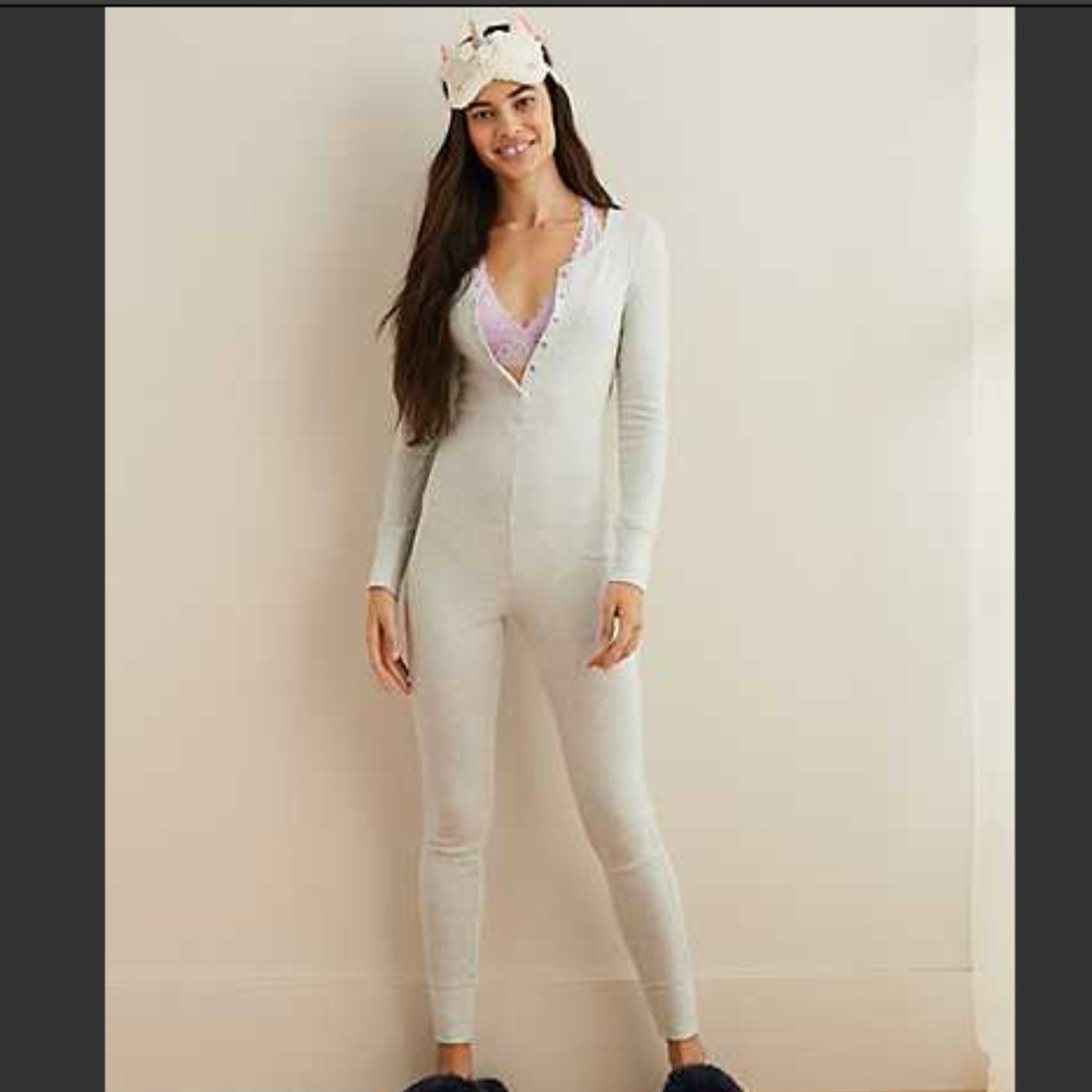 AERIE PLUSH RIBBED JUMPSUIT
